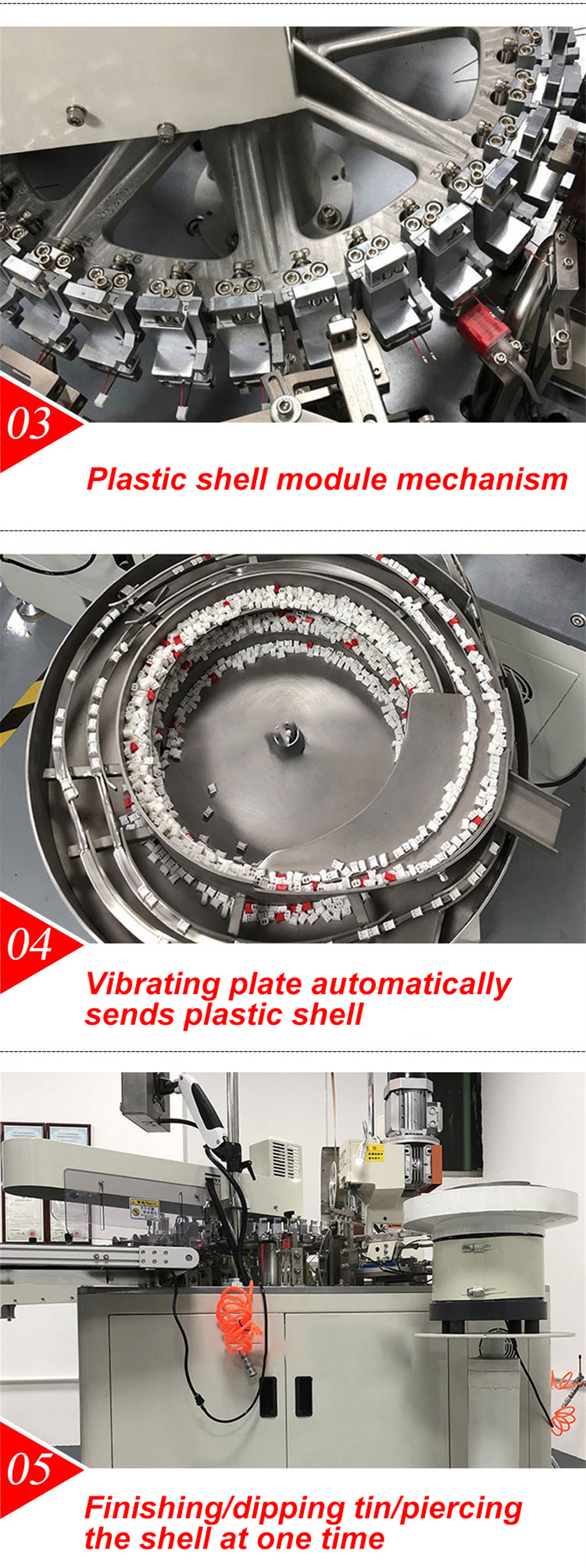 Fully Automatic Single Head Through Rubber Shell And Dip Tin Terminal ...